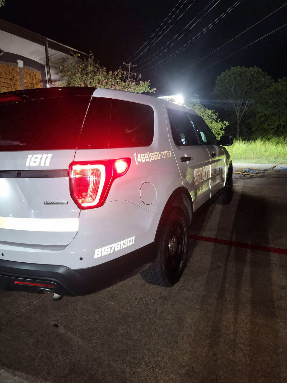 Stateside Security patrol vehicle at night